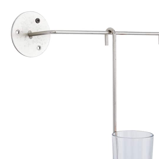 CosmoLiving by Cosmopolitan 27" Silver Contemporary Wall Sconce